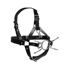Load image into Gallery viewer, Ouch Xtreme Head Harness With Spider Gag And Nose Hooks