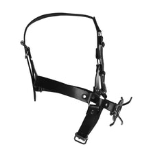 Load image into Gallery viewer, Ouch Xtreme Head Harness With Spider Gag And Nose Hooks