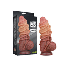 Load image into Gallery viewer, Lovetoy Extreme Dildo With Rope Pattern