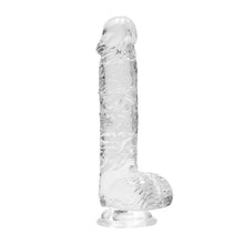 Load image into Gallery viewer, RealRock 6 Inch Transparent Realistic Crystal Clear Dildo