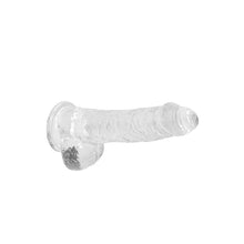 Load image into Gallery viewer, RealRock 6 Inch Transparent Realistic Crystal Clear Dildo