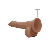 Load image into Gallery viewer, RealRock 7 Inch Dong With Testicles Flesh Tan