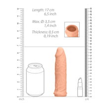 Load image into Gallery viewer, Realrock 6 Inch Penis Sleeve Flesh Pink