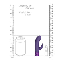 Load image into Gallery viewer, Royal Gems Dazzling Rechargeable Rabbit Bullet Purple