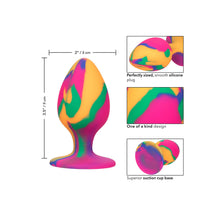 Load image into Gallery viewer, Cheeky Large Tie Dye Butt Plug