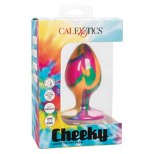 Load image into Gallery viewer, Cheeky Large Tie Dye Butt Plug