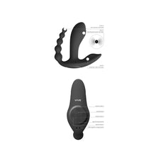 Load image into Gallery viewer, Vive Kata Double Penetrator Vibrator Black