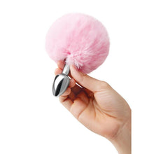 Load image into Gallery viewer, Furry Tales Pink Bunny Tail Butt Plug
