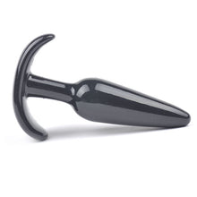 Load image into Gallery viewer, Small Tapered Black Anal Plug