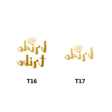 Load image into Gallery viewer, Mixed 12pcs Bridesmaid Bride Tribe Tattoo Sticker for Bride To Be Bachelorette Hen Party Bridal Shower Decor Valentines Day Gift