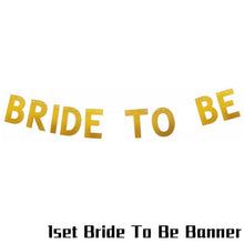 Load image into Gallery viewer, Rose Gold Team Bride To Be Balloons Bridal Crown Sash Badge Bachelorette Party Wedding Decoration Hen Party Accessories Supplies