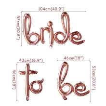 Load image into Gallery viewer, Rose Gold Team Bride To Be Balloons Bridal Crown Sash Badge Bachelorette Party Wedding Decoration Hen Party Accessories Supplies