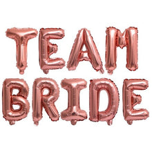 Load image into Gallery viewer, 16inch Rose Gold Bride Ballons To Be Foil Letter Balloons Wedding Bachelorette Party Decorations Hen Party Accessories Supplies