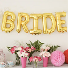 Load image into Gallery viewer, 16inch Rose Gold Bride Ballons To Be Foil Letter Balloons Wedding Bachelorette Party Decorations Hen Party Accessories Supplies