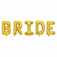 Load image into Gallery viewer, Rose Gold Bride to be Letter Foil Balloon Wedding Bridal Shower Engagement Hen Party Decor Bachelorette Party Supplies