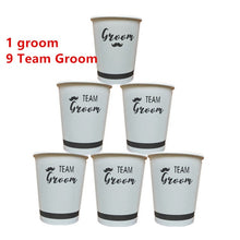 Load image into Gallery viewer, 10pcs Team Bride Paper Cups Wedding Decoration Party Bride To Be Hen Night Bachelorette Bridal Shower Party Decoration Favor-S