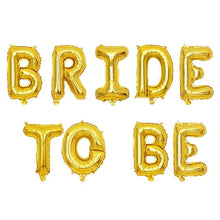 Load image into Gallery viewer, 16inch Rose Gold Bride Ballons To Be Foil Letter Balloons Wedding Bachelorette Party Decorations Hen Party Accessories Supplies