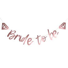 Load image into Gallery viewer, 16inch Rose Gold Bride Ballons To Be Foil Letter Balloons Wedding Bachelorette Party Decorations Hen Party Accessories Supplies