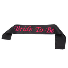 Load image into Gallery viewer, Wedding decoration Bride To Be Bachelorette Party Supplies team Bride Photo Props Set Sash Balloon Veil Hen Party Bridal Shower