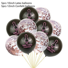 Load image into Gallery viewer, Bachelorette Party Decor Paper Banner Garland Bachelor Hen Party Balloon Bride To Be Bridal Shower Wedding Decoration Supplies