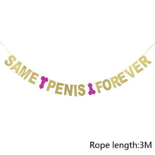 Load image into Gallery viewer, Bachelorette Party Decor Paper Banner Garland Bachelor Hen Party Balloon Bride To Be Bridal Shower Wedding Decoration Supplies