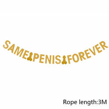 Load image into Gallery viewer, Bachelorette Party Decor Paper Banner Garland Bachelor Hen Party Balloon Bride To Be Bridal Shower Wedding Decoration Supplies