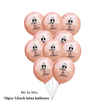 Load image into Gallery viewer, Bachelorette Party Decor Paper Banner Garland Bachelor Hen Party Balloon Bride To Be Bridal Shower Wedding Decoration Supplies