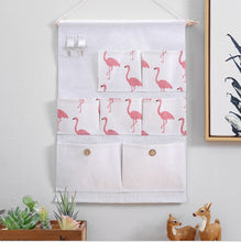 Load image into Gallery viewer, 7 / 3 Pockets Wall Hanging Storage Bags Cotton Linen Door Organizer Waterproof Bedroom Closet Toy Key Home Office Container