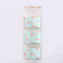 Load image into Gallery viewer, 7 / 3 Pockets Wall Hanging Storage Bags Cotton Linen Door Organizer Waterproof Bedroom Closet Toy Key Home Office Container