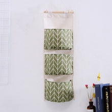 Load image into Gallery viewer, 7 / 3 Pockets Wall Hanging Storage Bags Cotton Linen Door Organizer Waterproof Bedroom Closet Toy Key Home Office Container