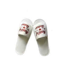 Load image into Gallery viewer, 1 pair bride shower bride wedding decoration bridesmaid hen party spa soft slippers ladies bachelorette party supplies gifts-C
