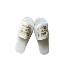 Load image into Gallery viewer, 1 pair bride shower bride wedding decoration bridesmaid hen party spa soft slippers ladies bachelorette party supplies gifts-C