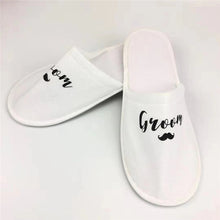 Load image into Gallery viewer, 1 pair bride shower bride wedding decoration bridesmaid hen party spa soft slippers ladies bachelorette party supplies gifts-C