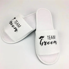 Load image into Gallery viewer, 1 pair bride shower bride wedding decoration bridesmaid hen party spa soft slippers ladies bachelorette party supplies gifts-C