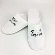 Load image into Gallery viewer, 1 pair bride shower bride wedding decoration bridesmaid hen party spa soft slippers ladies bachelorette party supplies gifts-C