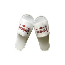 Load image into Gallery viewer, 1 pair bride shower bride wedding decoration bridesmaid hen party spa soft slippers ladies bachelorette party supplies gifts-C
