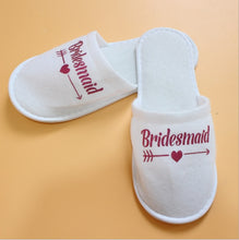 Load image into Gallery viewer, 1 pair bride shower bride wedding decoration bridesmaid hen party spa soft slippers ladies bachelorette party supplies gifts-C
