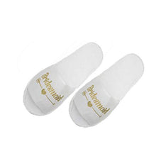 Load image into Gallery viewer, 1 pair bride shower bride wedding decoration bridesmaid hen party spa soft slippers ladies bachelorette party supplies gifts-C