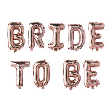 Load image into Gallery viewer, Rose Gold Team Bride To Be Balloons Bridal Crown Sash Badge Bachelorette Party Wedding Decoration Hen Party Accessories Supplies