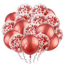 Load image into Gallery viewer, 20pcs Rose Gold Mixed Balloons Wedding Birthday Table Decoration Baby Shower Boy Girl Hen Bachelorette Party DIY New Year