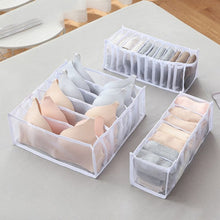 Load image into Gallery viewer, Bra Storage Boxes Underwear Clothes Organizer Drawer Nylon Divider Closet Organizer For Folding Ties Socks Shorts Organizer
