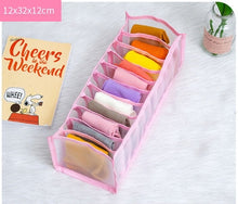 Load image into Gallery viewer, Bra Storage Boxes Underwear Clothes Organizer Drawer Nylon Divider Closet Organizer For Folding Ties Socks Shorts Organizer