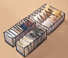 Load image into Gallery viewer, Bra Storage Boxes Underwear Clothes Organizer Drawer Nylon Divider Closet Organizer For Folding Ties Socks Shorts Organizer