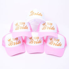 Load image into Gallery viewer, Bachelorette Party Baseball Cap Wedding Team Bride To Be Bridesmaid Soft Slippers Wedding Decoration for Hen Night Bridal Shower
