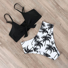 Load image into Gallery viewer, RUUHEE Bikini Swimwear Women Swimsuit 2021 High Waist Bikini Set Push Up Front Knot Bathing Suit Women Summer Beach wear Biquini