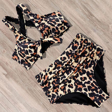 Load image into Gallery viewer, RUUHEE Bikini Swimwear Women Swimsuit 2021 High Waist Bikini Set Push Up Front Knot Bathing Suit Women Summer Beach wear Biquini