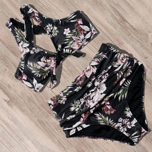 Load image into Gallery viewer, RUUHEE Bikini Swimwear Women Swimsuit 2021 High Waist Bikini Set Push Up Front Knot Bathing Suit Women Summer Beach wear Biquini