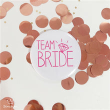 Load image into Gallery viewer, Bride To Be Golden Black Diamond Badge Hen Party Bridesmaid Decoration Bachelor Party Team Bride Badge Wedding Supplies TW01