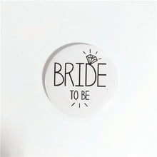Load image into Gallery viewer, Bride To Be Golden Black Diamond Badge Hen Party Bridesmaid Decoration Bachelor Party Team Bride Badge Wedding Supplies TW01