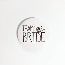 Load image into Gallery viewer, Bride To Be Golden Black Diamond Badge Hen Party Bridesmaid Decoration Bachelor Party Team Bride Badge Wedding Supplies TW01